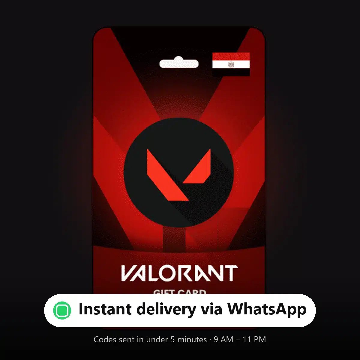 Valorant Egypt — instant delivery via WhatsApp from Shiko Game Store