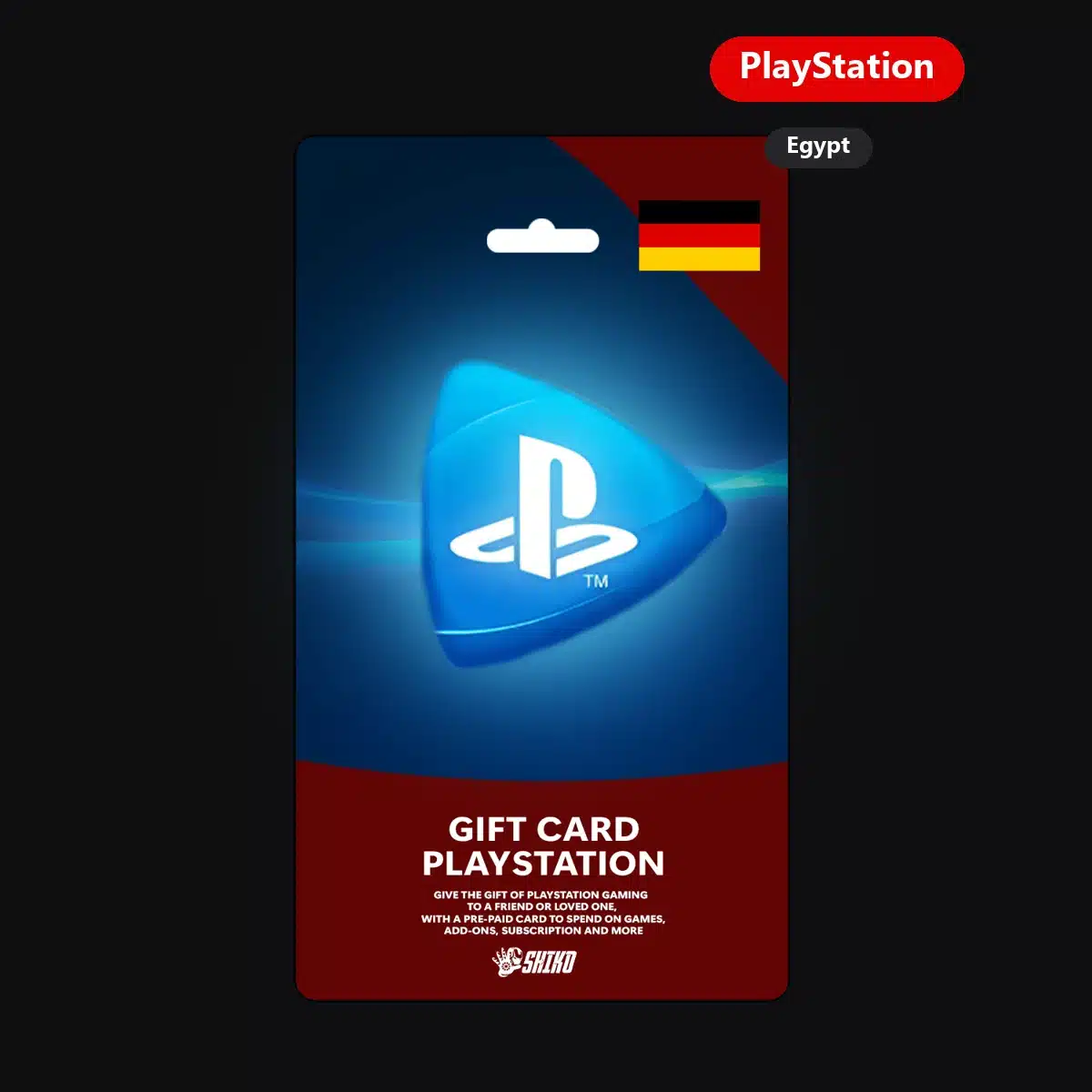 PlayStation Store Germany Cards Epic — Egypt region PlayStation edition
