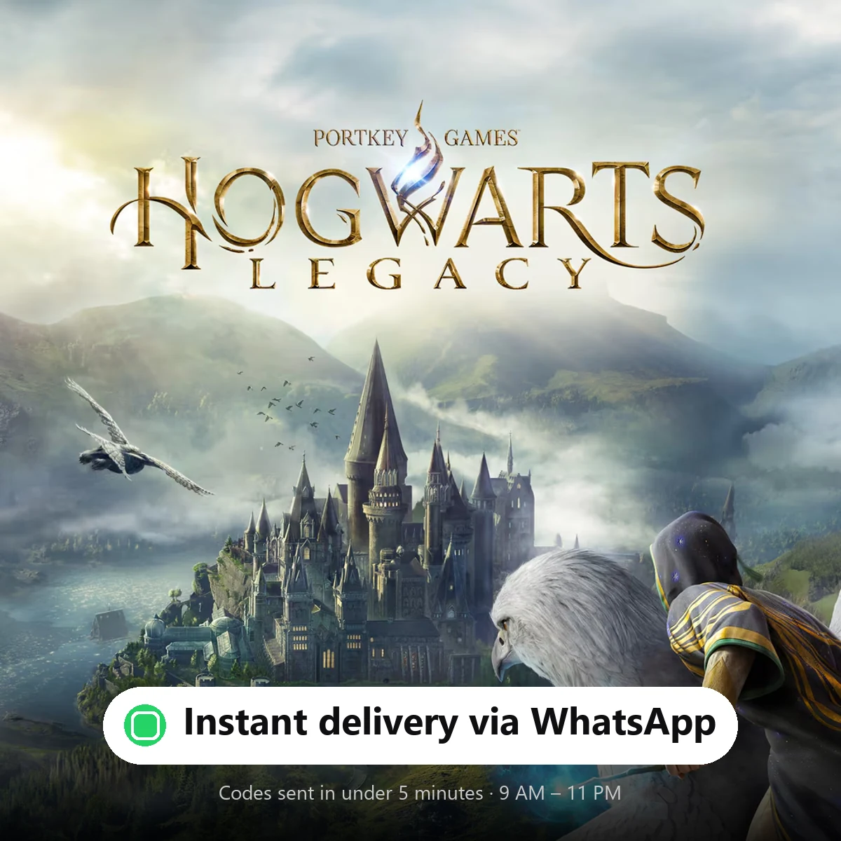 Hogwarts Legacy PS5 Epic — instant delivery via WhatsApp from Shiko Game Store