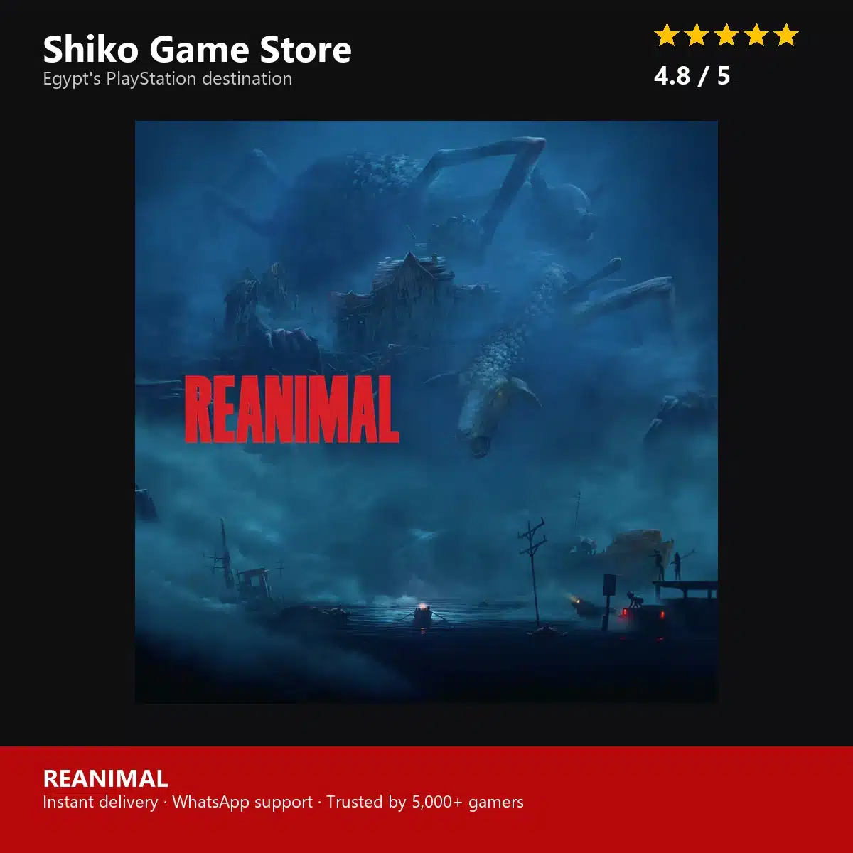 REANIMAL — rated 4.8 stars by 5000+ gamers at Shiko Game Store