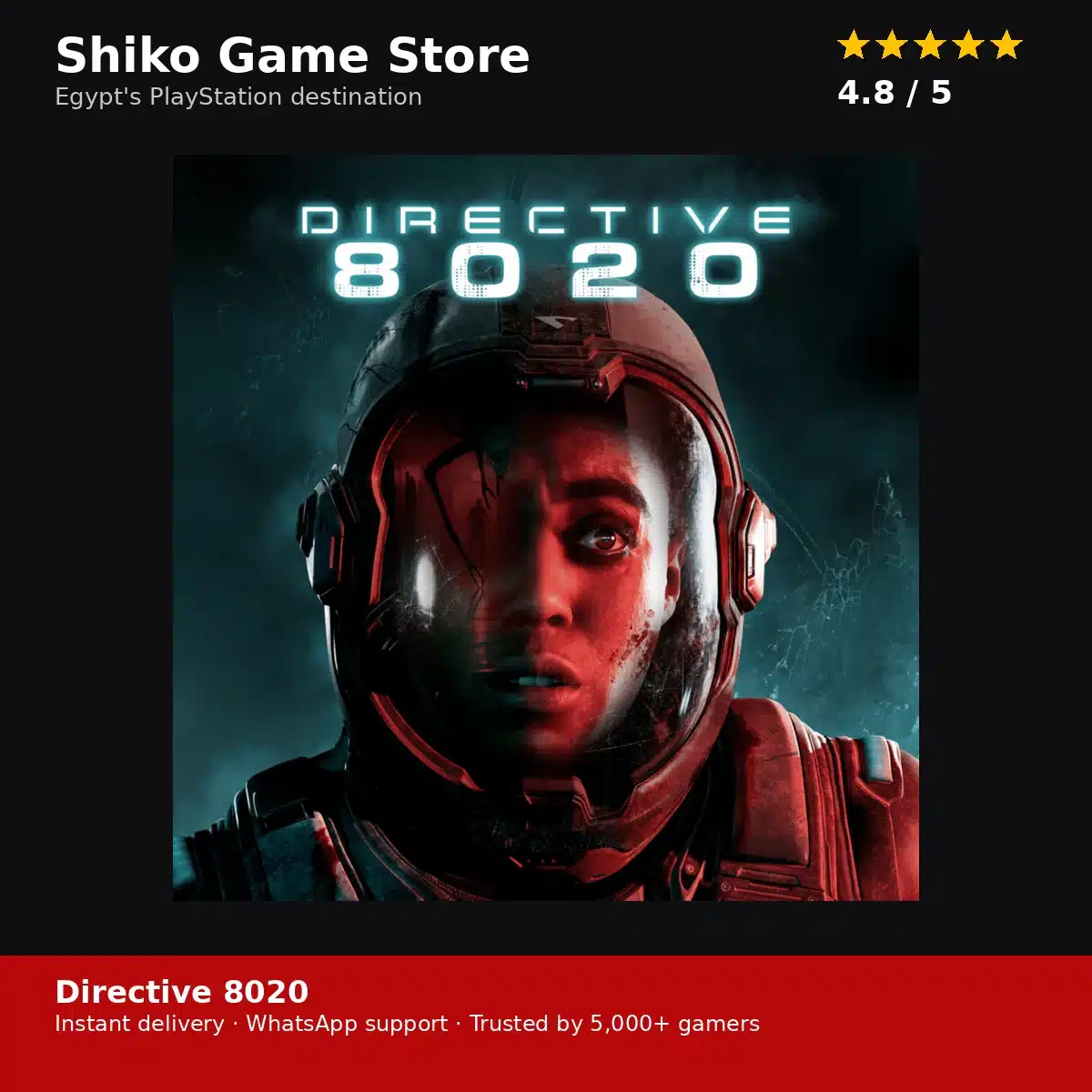 Directive 8020 — rated 4.8 stars by 5,000+ gamers — Shiko Game Store