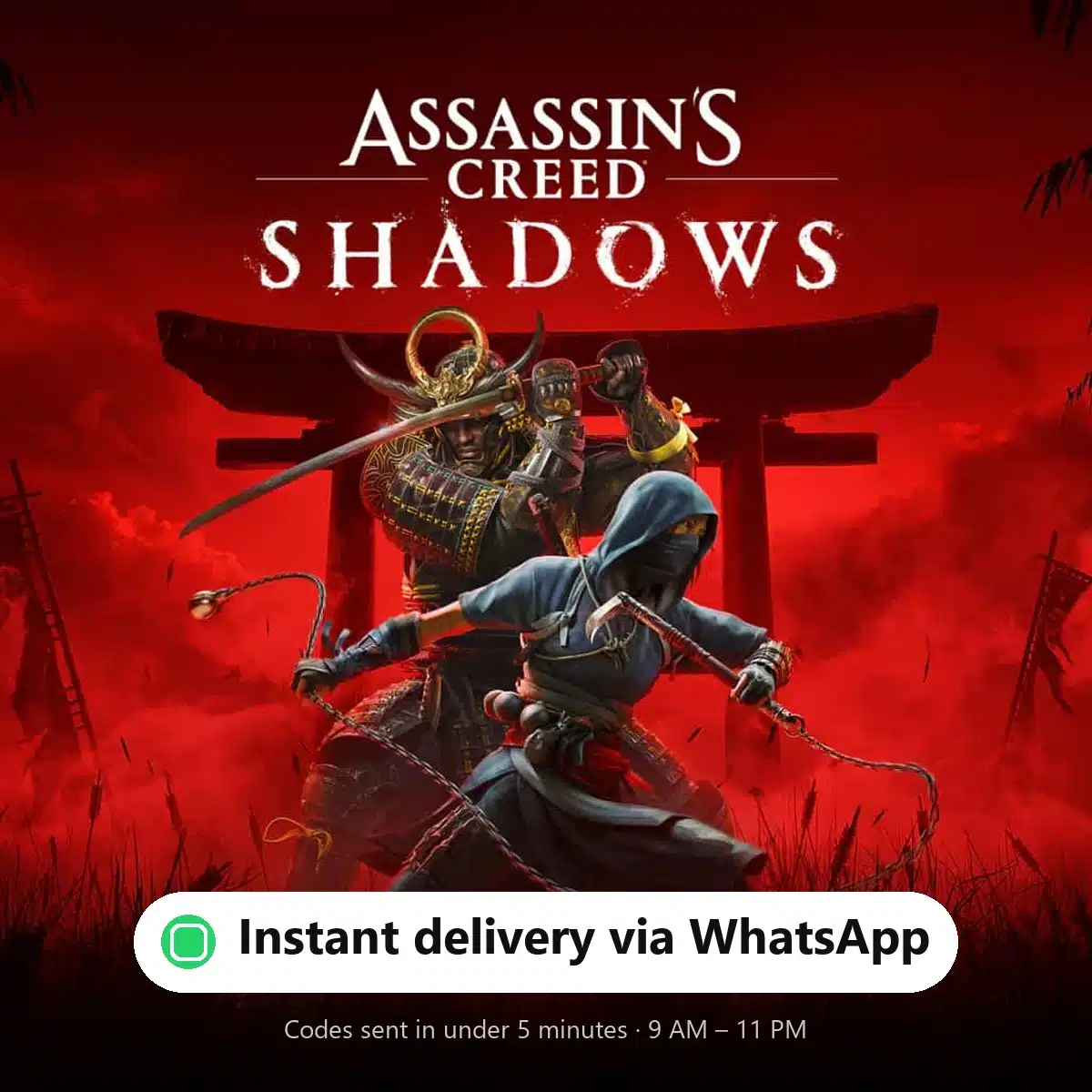 Assassin’s Creed Shadows — instant delivery via WhatsApp from Shiko Game Store