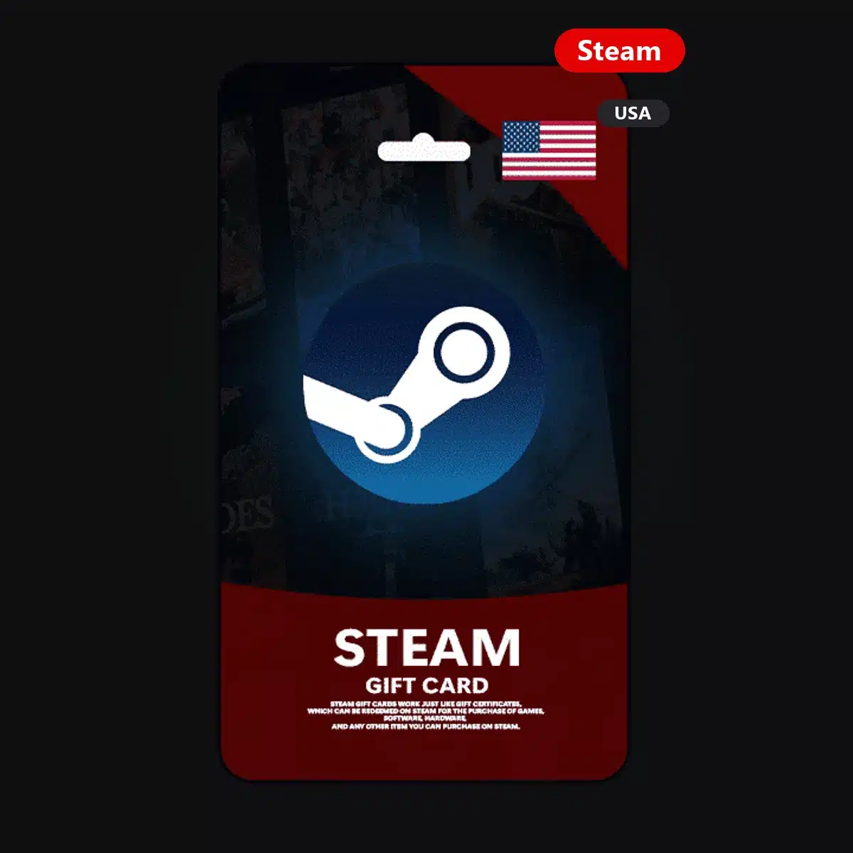 Steam Gift Card USA & Egypt — USA region Steam edition