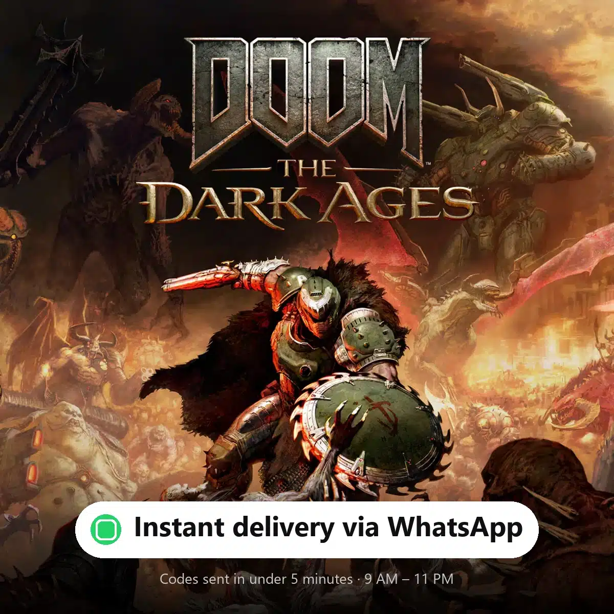 DOOM The Dark Ages — instant delivery via WhatsApp from Shiko Game Store