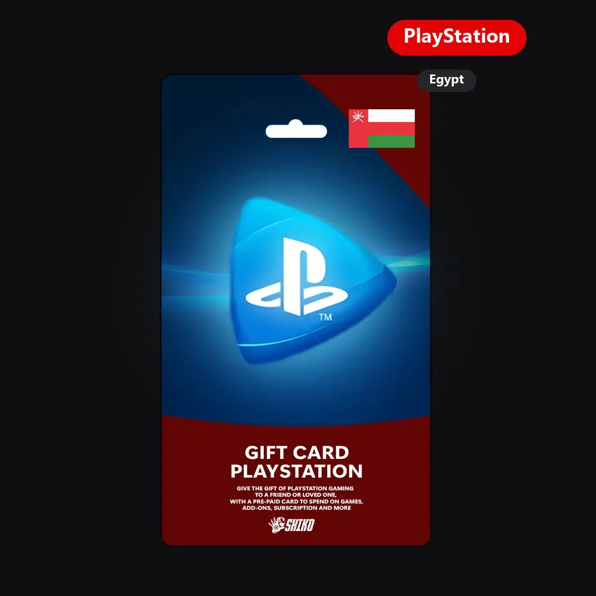 PlayStation Store Oman Cards Epic — Egypt region PlayStation edition