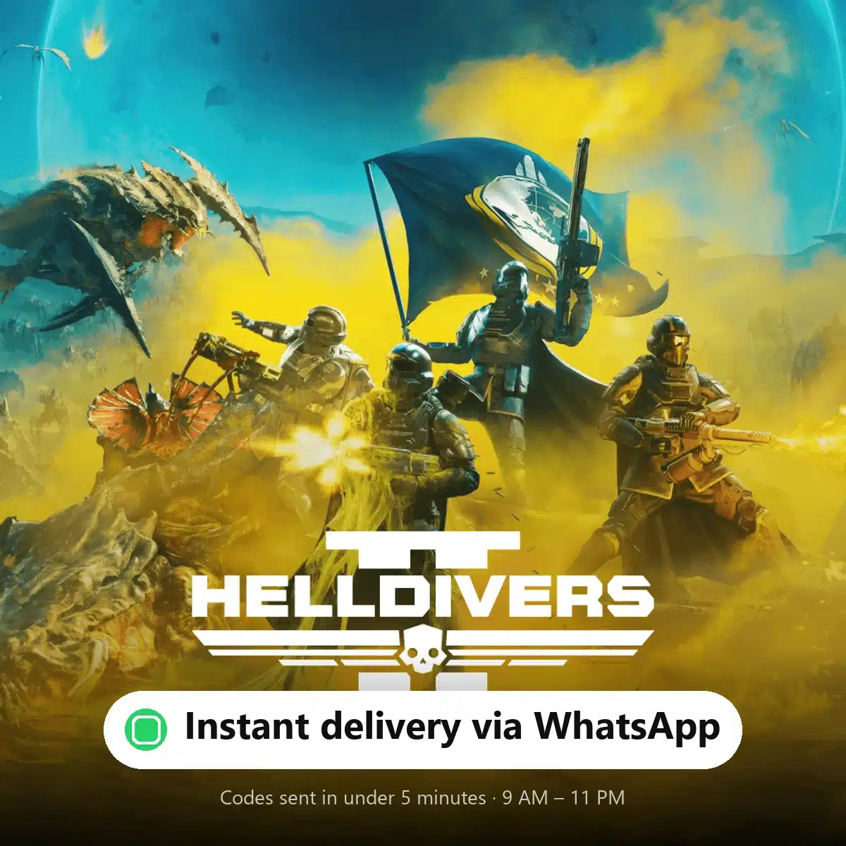 HELLDIVERS 2 — instant delivery via WhatsApp from Shiko Game Store