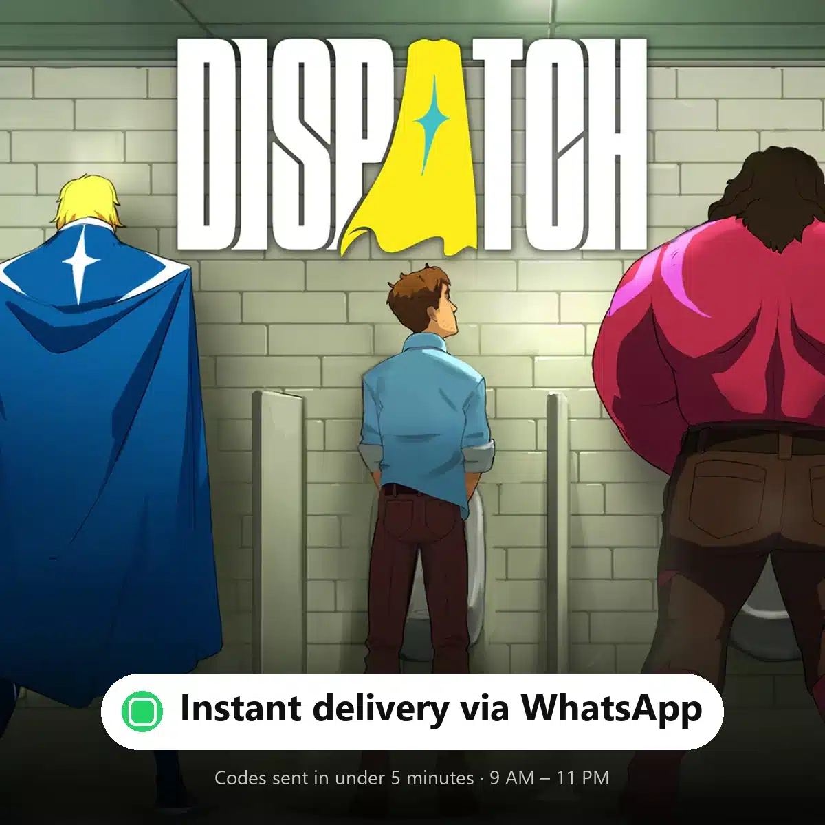 Dispatch epic — instant delivery via WhatsApp from Shiko Game Store