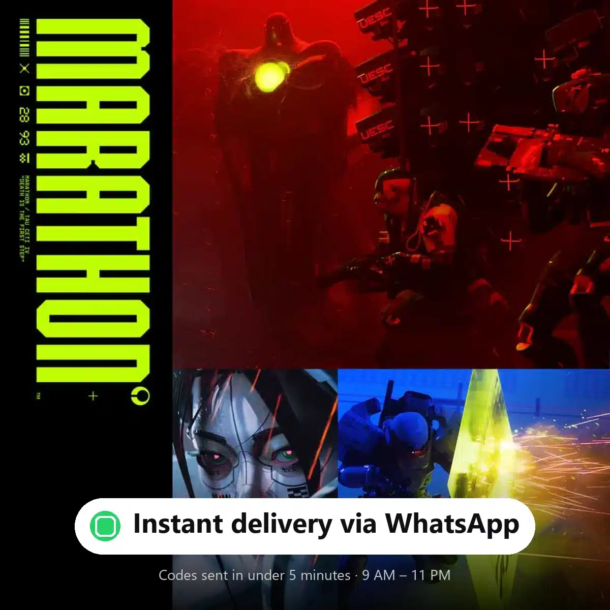 Marathon — instant delivery via WhatsApp from Shiko Game Store