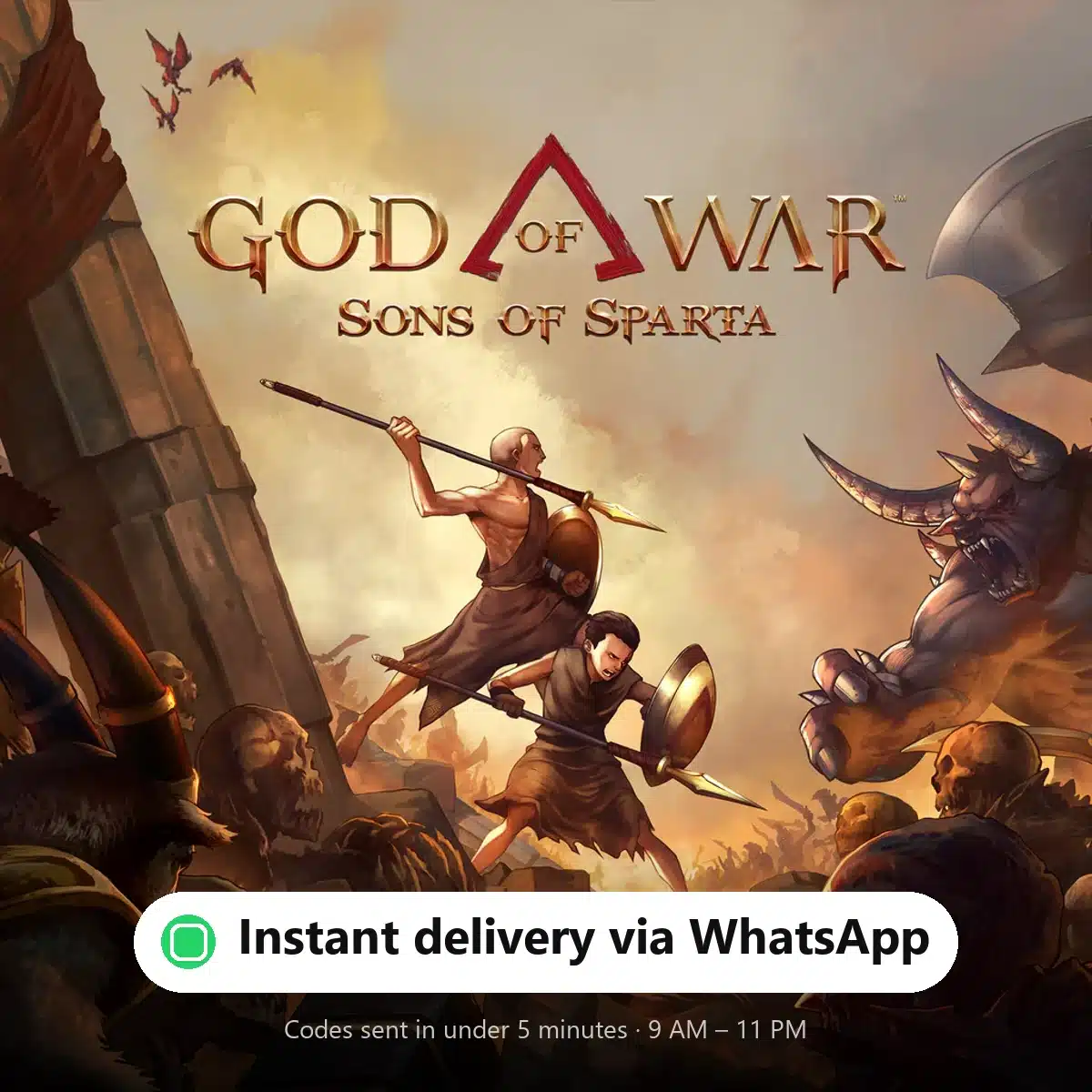 God of War: Sons of Sparta — instant delivery via WhatsApp from Shiko Game Store